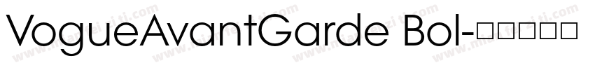 VogueAvantGarde Bol字体转换